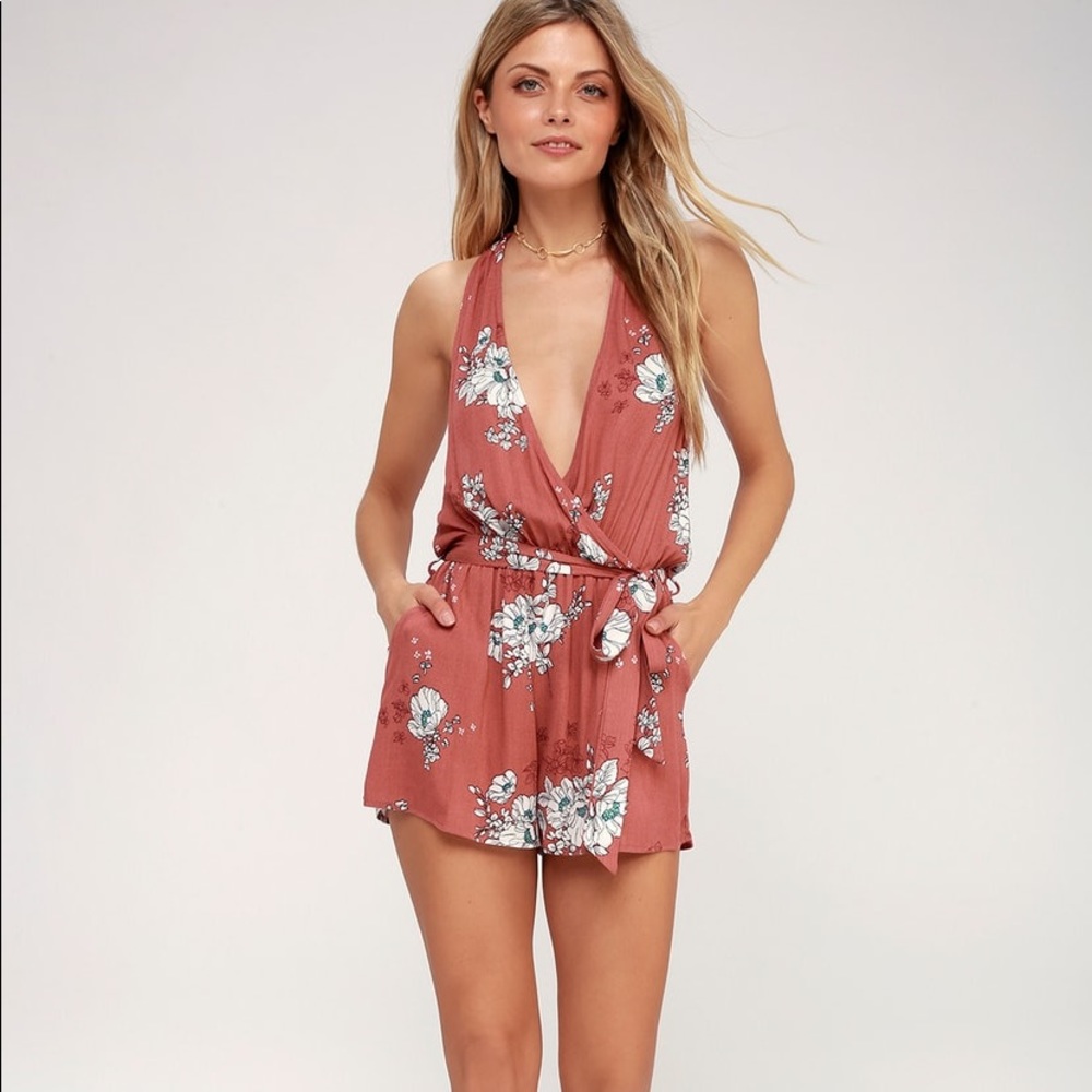 LIKE NEW floral romper